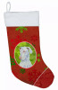 Dog and Christmas Snowflakes Christmas Stocking - S000213B001695P118008V003
