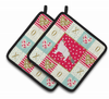 Cat XOXO Pair of Pot Holders - CK5728PTHD