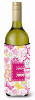 Monogram Letter Flowers and Butterflies Wine Bottle Hugger - CJ2005-ELITERK