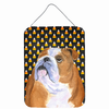 Candy Corn Halloween Design with Dog Wall or Door Hanging Prints - S000213B001695P028909V000