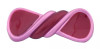 Twist Bi Pink Barrette - 3213-08