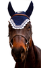 Equine Couture Fly Bonnet with Silver Lurex & Contrast Color - 110743-102-01-C
