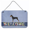 Welcome Sign with Dog Wall or Door Hanging Prints - S000213B001695P079436V000