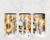 Skull and Sunflowers  Steel can hugger - optional speaker