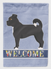 Black Chug Welcome Flag Canvas House Size