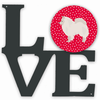 Dog Metal Wall Artwork LOVE - S000213B001695P013446V000