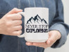 Nature Themed Ceramic Coffee Mug "Never Stop Exploring" | By Trebreh Designs
