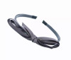 Skinny Leatherette Headband w/ Large Double Bow - S000558B002117P000313V040 Skinny Leatherette Headband w/ Large Double Bow - S000558B002117P000313V040