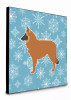 Winter Snowflake Dog Artwork Wall Panel - S000213B001695P014699V015