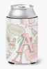 Monogram Letter Love in Paris Pink Can or Bottle Hugger - CJ2002-ACC