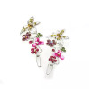 Swarovski Butterfly & Flower Barrette Pair - 2718-2--12