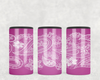Pink Paisley   Steel can hugger - optional speaker