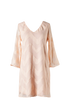 Soft Pattern Peach Shift Dress