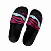 Multicolor Zebra Print Slide Sandals