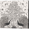 Peacock Garden VIII BW by Miranda Thomas, Canvas Art - C1084744-0240000-8CAAAMA