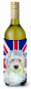 Dog with English Union Jack British Flag Wine Bottle Hugger - S000213B001695P039827V000
