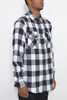 111 FLANNEL - FL111-WHBK-3X