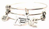 Missing My Dad In Heaven Triple Style Bracelet