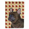 Fall Leaves with Dog Portrait Flag Garden Size - S000213B001695P120261V000
