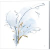 Blue and Gold Floral III by Chris Paschke, Canvas Art