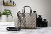 Marc Jacobs Mini Grind Signet Printed Leather Crossbody Tote