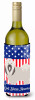 American Flag and Dog Wine Bottle Hugger - S000213B001695P097363V000