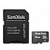 SanDisk microSDHC Memory Card, 16GB, SDSDQ-016G-A46A, Class 4, With Adapter