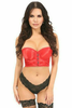 Lavish Satin Underwire Short Bustier - LV-908-3X