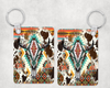 Western Aztec Bull Skull|Keychain