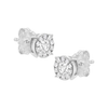 .925 Sterling Silver 1/2 cttw Lab Grown Diamond Floral Cluster Earring (F-G Color, VS2-SI1 Clarity) .925 Sterling Silver 1/2 cttw Lab Grown Diamond Floral Cluster Earring (F-G Color, VS2-SI1 Clarity)