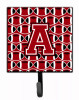 Letter Football Red, Black and White Leash or Key Holder - CJ1073-ASH4