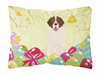 Easter Eggs Dog Art Canvas Fabric Decorative Pillow - S000213B001695P083944V000