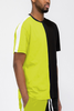 Split Two Way Tshirt - WT8519-LIMEBLK-XL