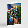 All American German Wirehaired Pointer Greeting Cards Pack of 8