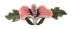 Medium Stone Rose Lead Epoxy Barrette - medium-stone-rose-lead-epoxy-barrette-1484-1497-1