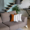 Bohemian Vegan Faux Leather Decorative Throw Pillow Covers Set of 2