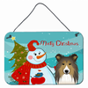 Snowman with Dog Art Wall or Door Hanging Prints - BB1862DS812