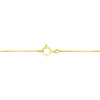14K Yellow Gold 1/2 Cttw Prong Set, Round-Cut 7 Stone Diamond Flower 18" Pendant Necklace (J-K Color, VS1-VS2 Clarity)