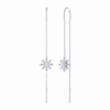 Twinkle Star Tack-In Diamond Earrings in Sterling Silver