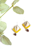 Earthy Cowrie Shell Dangle Earrings