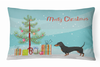 Christmas Tree Dog Art Canvas Fabric Decorative Pillow Style 2 - S000213B001695P001321V000