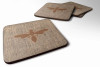 Burlap/Insects Foam Coaster - S000213B001695P126198V000