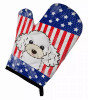 American Flag and Dog on Oven Mitt - S000213B001695P069323V044