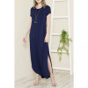 Solid Short Sleeve Round Neck Maxi Dress - S001670B002162P000001V048