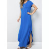 Solid Short Sleeve Round Neck Maxi Dress - S001670B002162P000001V065