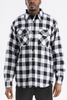 Quilted Flannel 3.1 - FL301-BKWHITE-XL Quilted Flannel 3.1 - FL301-BKWHITE-XL