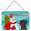 Snowman with Dog Art Wall or Door Hanging Prints - S000213B001695P057646V000