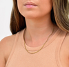 BOBBI DAINTY GOLD FIGARO CHAIN NECKLACE