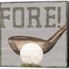 Golf Days neutral V-Fore! by Tara Reed, Canvas Art