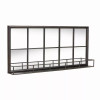 Mirror w/Shelf 39.75"L x 17.75"H Iron/Wood/Glass
